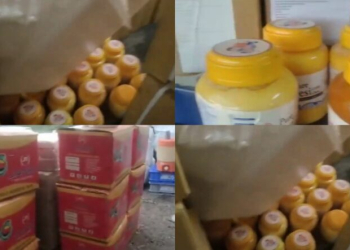 Surat police seized duplicate ghee from a factory.