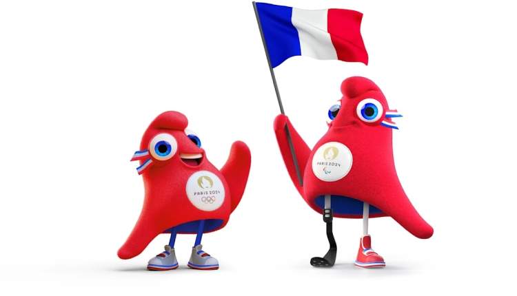 official mascots of Paris 2024 Olympics and Paralympics