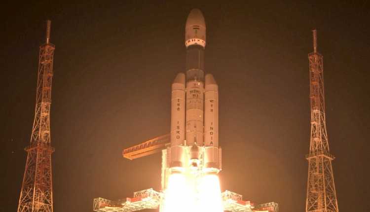 Indian Space Research Organisation (ISRO)s heaviest rocket LVM3-M2 lifts-off from a launch pad at the Satish Dhawan Space Centre, in Sriharikota on Sunda