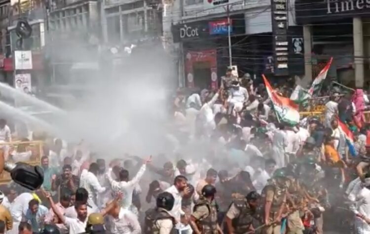 Congress protest in Bhopal