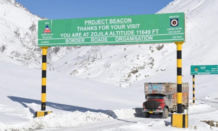 Zojila pass kept open by BRO in January