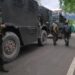 Srinagar: Three soldiers were injured in an initial exchange of fire between militants and security forces at Malwah area of Baramulla district on Thursday , 21 April, 2022.(Photo:Nisar Malik/IANS)