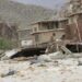 Photo taken on Aug. 15, 2022 shows a building demolished by the flood in Parwan province, Afghanistan. (Photo by Saifurahman Safi/Xinhua/IANS)