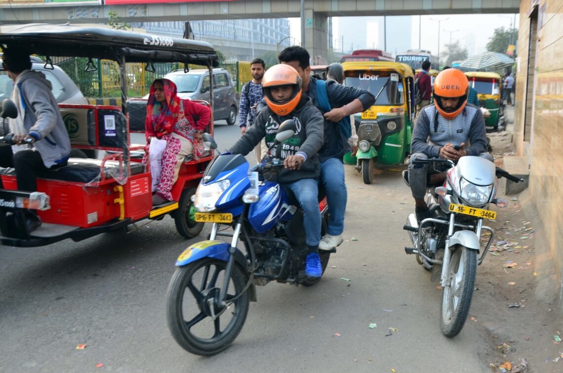 Bike taxi drivers. (File Photo: IANS)