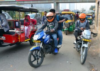 Bike taxi drivers. (File Photo: IANS)