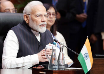 Jakarta: Prime Minister Narendra Modi during 18th East Asia Summit,in Jakarta, on Thursday,, September 07, 2023.(IANS/PIB)