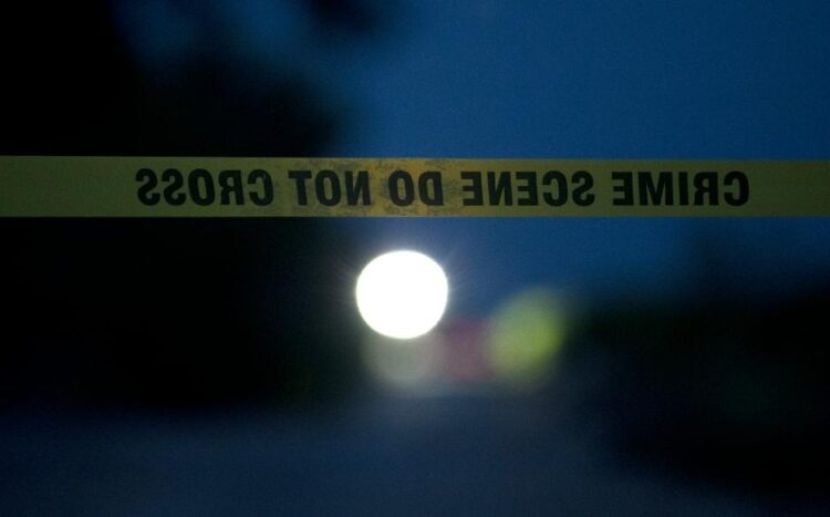 The scene of an alleged human smuggling mass casualty event is cordoned off in San Antonio, Texas, the United States, on June 28, 2022. The death toll of migrants found on Monday inside a "cloned" and abandoned 18-wheeler in San Antonio has risen to 50, authorities said on Tuesday. (Photo by Nick Wagner/Xinhua/IANS)