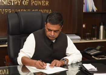 RK Singh takes charge as Minister of Power and Renewable Energy. (Handout)