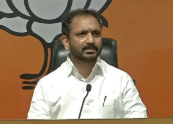K Surendran.(credit :BJP/Twitter)