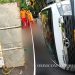 Cattle-laden truck overturns