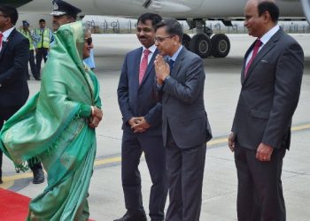 Sheikh Hasina arrives for PM Modi's swearing-in ceremony