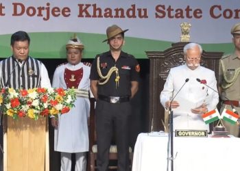 Pema Khandu takes oath as Arunachal CM