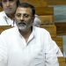 New Delhi : BJP MP Nishikant Dubey speaks during the ongoing session of the 18th Lok Sabha at Parliament House in New Delhi on Tuesday, July 02, 2024. (Photo: IANS/Sansad TV)