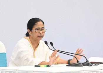 Kolkata:West Bengal Chief Minister Mamata Banerjee address during review meeting at Nabanna on Thursday June 27,2024.(Photo:IANS)