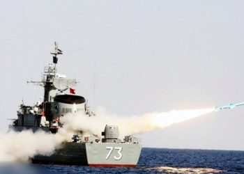 A missile is launched during the fifth day of the six-day naval drill dubbed Velayat 91 from the coastline of the sea of Oman in southern Iran. (Xinhua/Irna News Agency/Mohammadreza Alimadadi/IANS)