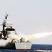 A missile is launched during the fifth day of the six-day naval drill dubbed Velayat 91 from the coastline of the sea of Oman in southern Iran. (Xinhua/Irna News Agency/Mohammadreza Alimadadi/IANS)