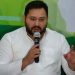 Patna: Former Deputy Chief Minister of Bihar Tejaswi Yadav addresses a press conference in Patna on Friday August 02, 2024.(Photo: IANS)