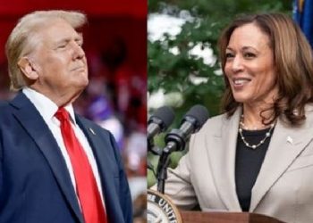 Donald Trump and Kamala Harris