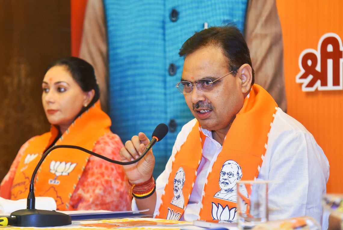 Rajasthan Chief Minister Bhajan Lal Sharma and Deputy CM Diya Kumari