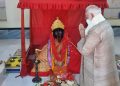 The Prime Minister, Shri Narendra Modi performing Pooja at the Jeshoreshwari Kali Temple, in Satkhira, Bangladesh on March 27, 2021.