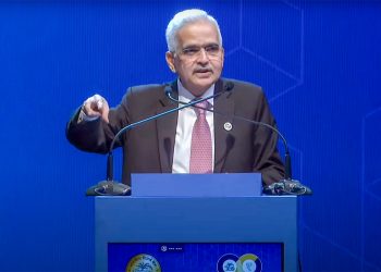 Bengaluru: RBI Governor Shaktikanta Das addresses at the Global Conference on Digital Public Infrastructure and Emerging Technologies, as part of the RBI@90 initiative in Bengaluru on Monday, August 26, 2024.(IANS)