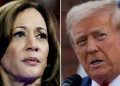 Donald Trump and Kamala Harris