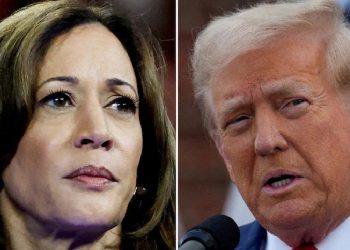 Donald Trump and Kamala Harris