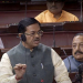 New Delhi: Union MoS for Development of North Eastern Region B. L. Verma speaks in the Rajya Sabha during the Monsoon session of Parliament, in New Delhi, on Thursday, August 03, 2023. (Photo: IANS/SANSAD TV/Video Grab)