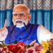 Khajuraho: Prime Minister Narendra Modi addresses the inauguration and foundation stone-laying event for multiple development projects in Khajuraho, Madhya Pradesh, on Wednesday, December 25, 2024. (IANS)