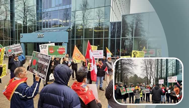 Canadian Hindus protest in Toronto, demand justice for atrocities against Hindus in B’desh | World