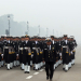 New Delhi: Indian Navy contingent marches past during rehearsal for the Republic Day Parade 2025 amid foggy weather at the Kartavya Path in New Delhi on Saturday, January 11, 2025. (Photo: IANS/Prem Nath Pandey)