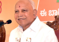 Bengaluru: Senior BJP Leader BS Yediyurappa addresses a press conference in Bengaluru,on Monday, May 08,2023. (Photo: IANS)