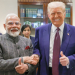 Washington, DC: Prime Minister Narendra Modi meets U.S. President Donald Trump in Washington, DC, on Friday, February 14, 2025. (Photo: IANS)