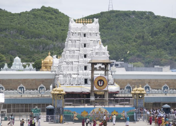 Sri Venkateswara Temple at Tirumala. (Photo Courtesy: Nikhil B/Wikimedia Commons)