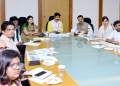 A high-level meeting was held today at Kharabela Bhawan, chaired by Minister of Housing and Urban Development (H&UD) Dr. Krushna Chandra Mahapatra. The meeting was attended by several dignitaries, including Cuttack MP Bhartruhari Mahatab, MLAs Sofia Firdous (Cuttack-Barabati), Souvik Biswal (Cuttack-Choudwar), and Prakas Chandra Sethy (Cuttack Sadar). Other prominent attendees included CMC Mayor Subhas Singh, Principal Secretary of H&UD Usha Padhee, Cuttack Collector, CMC Commissioner, and senior officials from the Water Resources Department, Forest, and Climate Change departments.