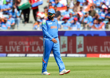 Dubai: India's captain Rohit Sharma during the ICC Champions Trophy match between Pakistan and India at Dubai International Stadium, in Dubai, on Sunday, February 23, 2025. (Photo: IANS/Raj Kumar)