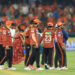 Hyderabad: Sunrisers Hyderabad players walk off the field after their victory over Rajasthan Royals in the Indian Premier League (IPL) cricket match at Rajiv Gandhi International Stadium in Hyderabad on Sunday, March 23, 2025. (Photo: IANS/Suresh Kumar)