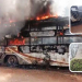 Two Buses Engulfed In Fire