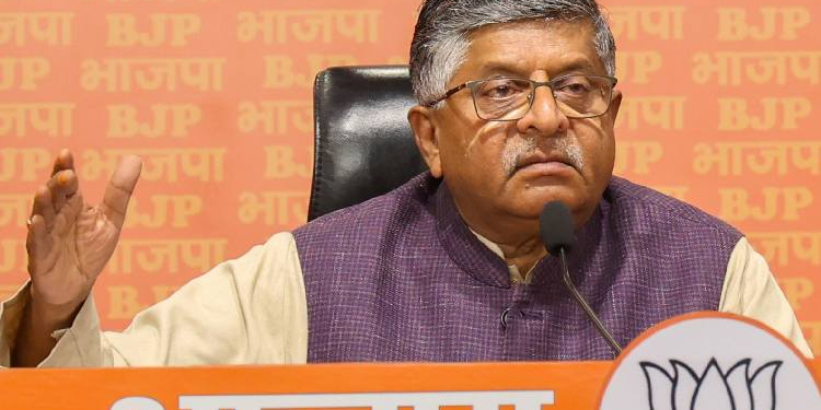 BJP leader Ravi Shankar Prasad