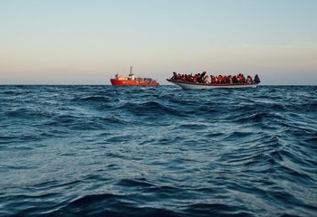 Aid ship rescues over 300 people in Mediterranean in just days.(pic credit: https://twitter.com/seaeyeorg)