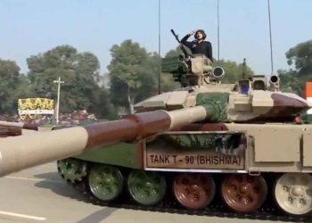 New Delhi: T90 Bheeshma Main Battle Tanks roll down the Rajpath during the 71st Republic Day parade, in New Delhi on Jan 26, 2020. (Photo: IANS/PIB)