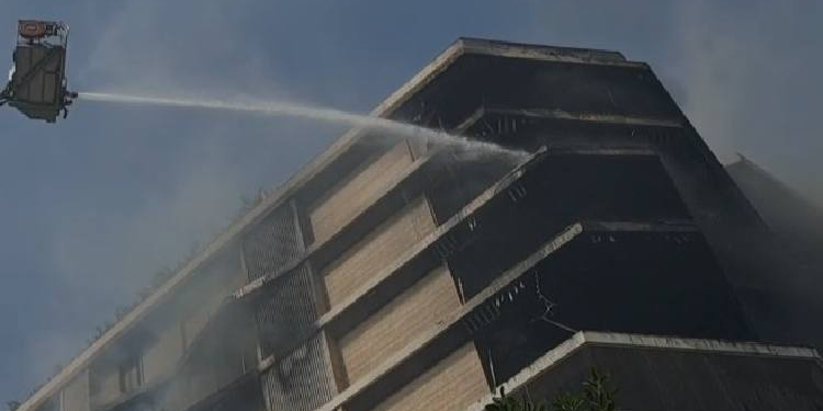 Massive Fire Erupts