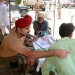 Military doctors examine flood-affected people at a makeshift hospital in Rajanpur district of Pakistan's Punjab province on Aug. 27, 2022. The death toll in separate accidents caused by heavy rains across Pakistan has surged to 1,000 since the start of monsoon season on June 14, the National Disaster Management Authority (NDMA) said on Saturday night. (Photo by Mansoor/Xinhua)