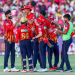 Jaipur: Punjab Kings' Harpreet Brar celebrates after dismissing Rajasthan Royals' Riyan Parag during the Indian Premier League (IPL) match between Rajasthan Royals and Punjab Kings at Sawai Mansingh Stadium in Jaipur, Sunday, May 18, 2025. (Photo: IANS)
