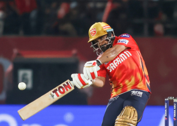Dharamshala: Punjab Kings' Prabhsimran Singh plays a shot during the Indian Premier League match between Punjab Kings and Lucknow Super Giants at HPCA Stadium in Dharamshala on Sunday, May 4, 2025. (Photo: IANS/Biplab Banerjee)