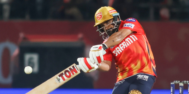 Dharamshala: Punjab Kings' Prabhsimran Singh plays a shot during the Indian Premier League match between Punjab Kings and Lucknow Super Giants at HPCA Stadium in Dharamshala on Sunday, May 4, 2025. (Photo: IANS/Biplab Banerjee)
