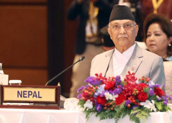 Bangkok: Nepal Prime Minister KP Sharma Oli attends the 6th BIMSTEC Summit in Bangkok on Friday, April 04, 2025. (Photo: IANS)