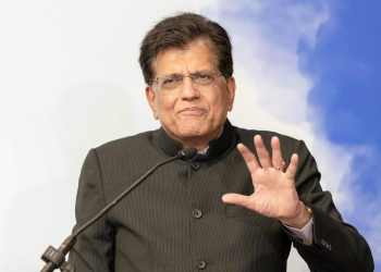 London: Union Minister Piyush Goyal addresses the India-UK Business Roundtable in London, United Kingdom, on Tuesday, April 29, 2025. (Photo: IANS)