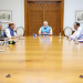 New Delhi: Prime Minister Narendra Modi chairs a high-level security meeting at his residence to review the national security situation amid rising tensions between India and Pakistan in New Delhi, Saturday, May 10, 2025. (Photo: IANS)
