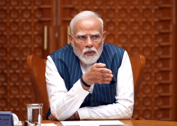 New Delhi: Prime Minister Narendra Modi chairs a high-level meeting at his residence in New Delhi on Saturday, May 10, 2025. (Photo: IANS)